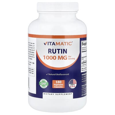 Vitamatic, Rutin, 180 Vegetable Capsules (500 mg per Capsule)