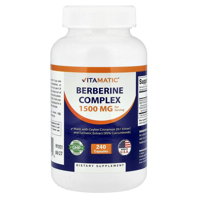 berberine and l carnitine supplement Berberine Complex, 240 Capsules