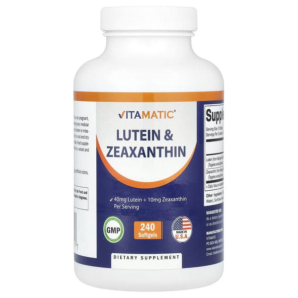 Vitamatic Lutein & Zeaxanthin, 240 Softgels