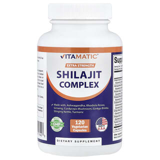 Vitamatic, Shilajit Complex, 120 Vegetarian Capsules