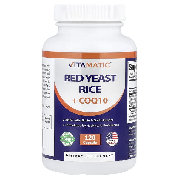 Red Yeast Rice + CoQ10, 120 Capsules