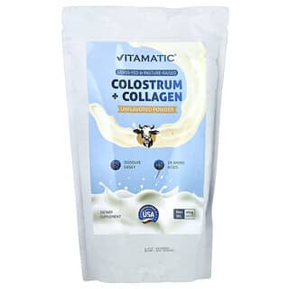Vitamatic, Colostrum + Collagen Powder, Unflavored, 16 oz (454 g)