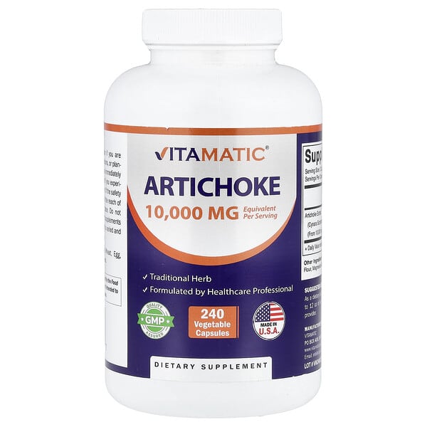 Vitamatic, 아티초크, 베지 캡슐 240정(캡슐 1정당 5,000mg)