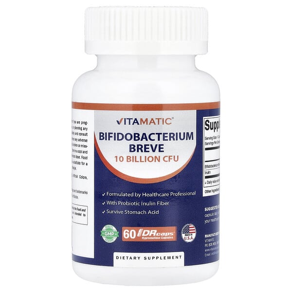 Vitamatic, 비피도박테리움 브레브, DrCaps® 하이프로멜로오스 캡슐 60정
