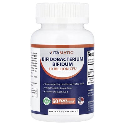 Vitamatic, Bifidobacterium Bifidum, 60 DRcaps® Hypromellose Capsules
