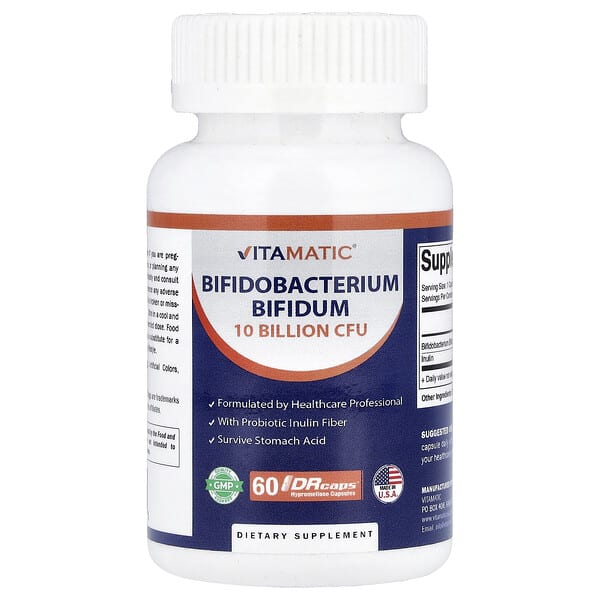 Vitamatic Bifidobacterium Bifidum, 60 DRcaps® Hypromellose Capsules