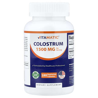 Vitamatic, Kolostrum, 180 Kapsul Vegetarian (250 mg setiap Kapsul)