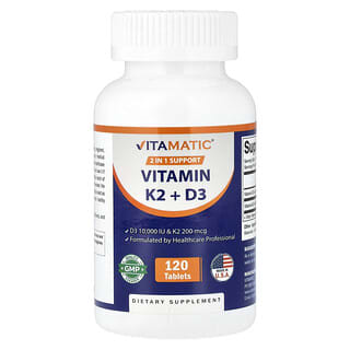 Vitamatic, витамин K2 и D3, 120 таблеток