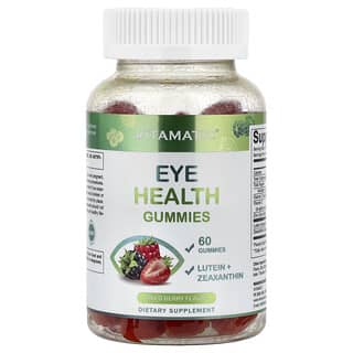 Vitamatic, Caramelle gommose per la salute degli occhi, frutti di bosco, 60 caramelle gommose