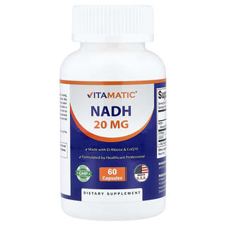 Vitamatic, НАДН, 60 капсул