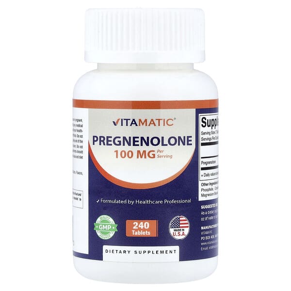 Vitamatic, Pregnenolon, 240 Tablet (50 mg setiap Tablet)