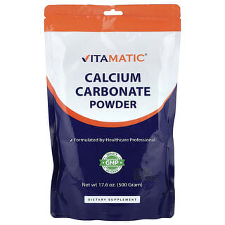 Vitamatic, Carbonato de calcio en polvo, 500 g (17,6 oz)