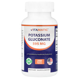 Vitamatic, Potassium Gluconate, 595 mg, 250 Tablets