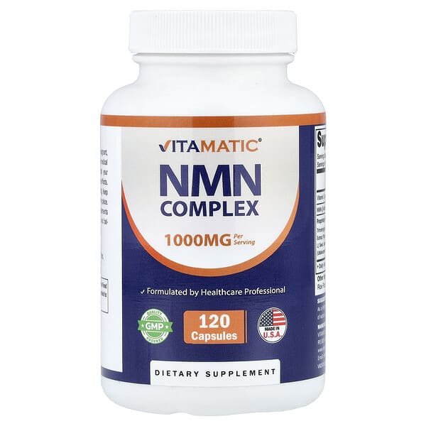 Vitamatic, комплекс с NMN, 120 капсул