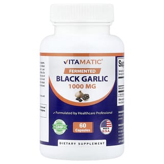 Vitamatic, Fermented Black Garlic, 60 Capsules (500 mg per Capsule)