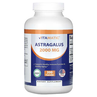 Vitamatic, Astragalus, 2,000 mg , 200 Capsules