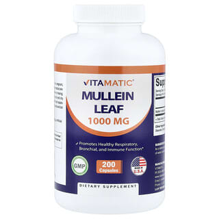 Vitamatic, Mullein Leaf, 200 Capsules (333 mg per Capsule)
