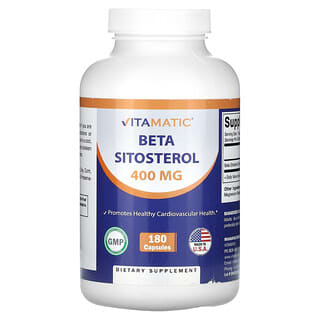 Vitamatic, 베타 시토스테롤, 400mg, 캡슐 180정