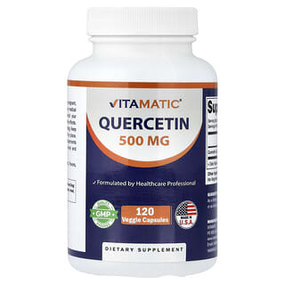 Vitamatic, кверцетин, 500 мг, 120 растительных капсул