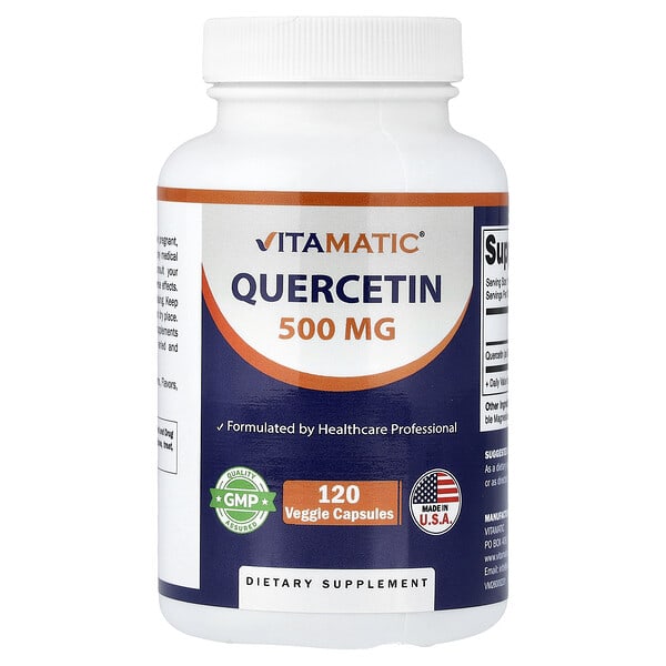 Vitamatic, Quercetin, 500 mg, 120 Veggie Capsules — product photo 1