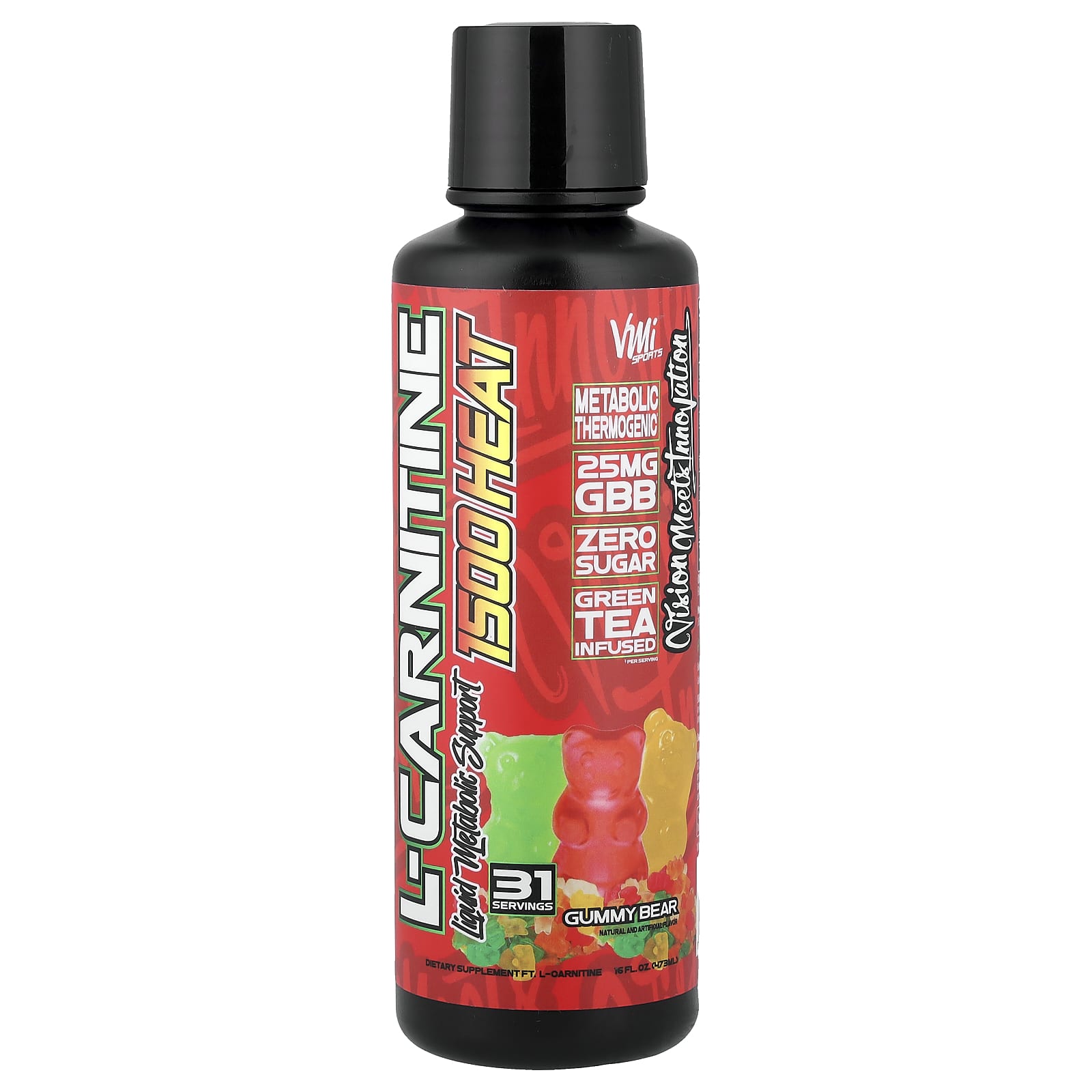 VMI Sports, L-карнитин 1500 тепла, жевательная мармеладка, 473 мл (16 жидк. унц.)