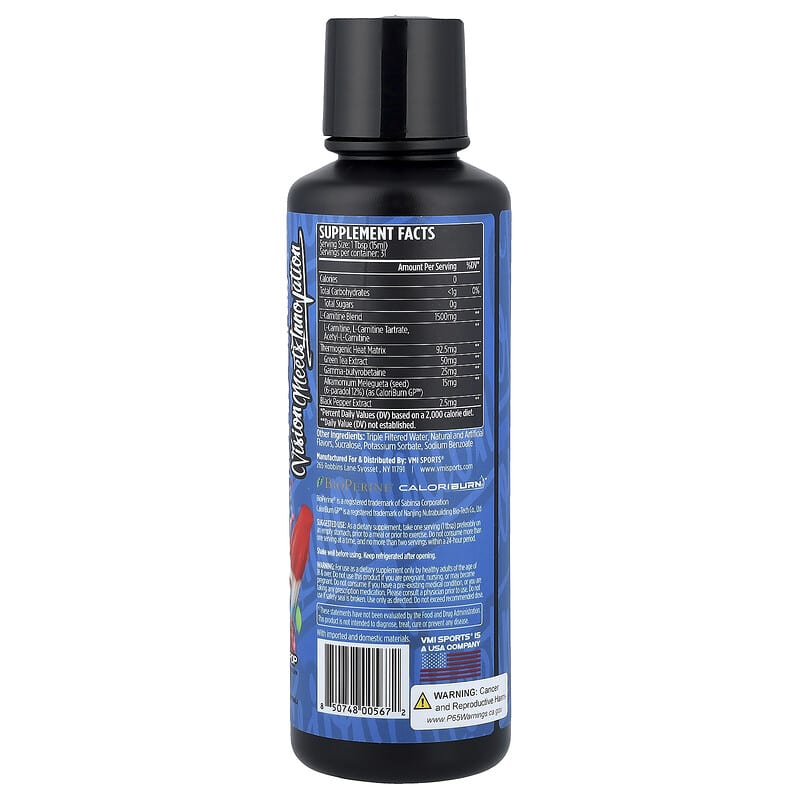 L-Carnitine 1500 Heat, Patriot Pop, 16 fl oz (473 ml) L-Carnitine 1500 Heat, Patriot Pop, 16 fl oz (473 ml)