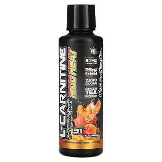VMI Sports‏, L-Carnitine 1500 Heat, Peach Mango, 16 fl oz (473 ml)