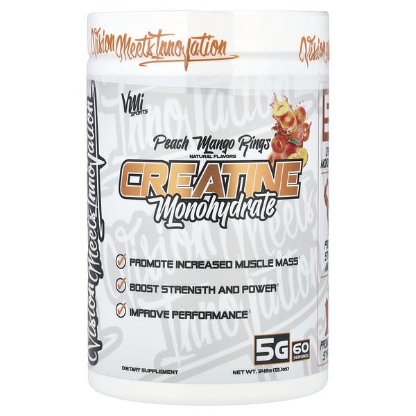 Creatine Monohydrate, Peach Mango Rings, 12.1 oz (342 g)