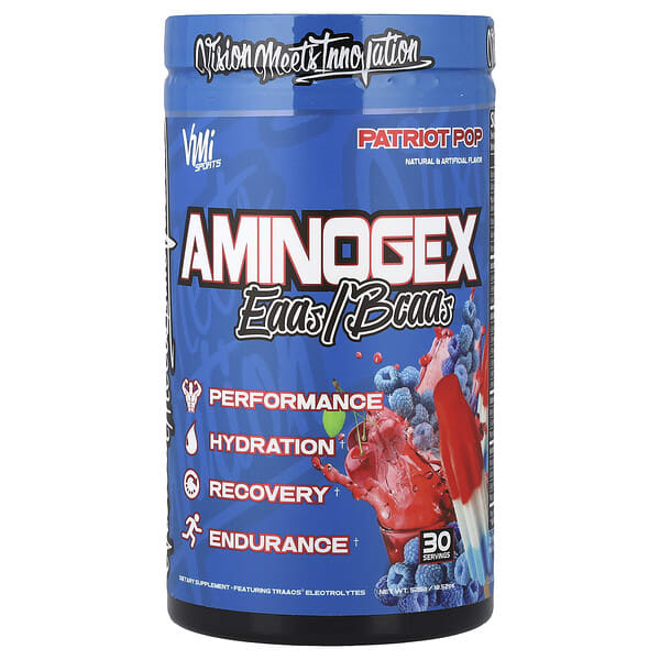 Aminogex, EAAs/BCAAs, Patriot Pop, 18.52 oz (525 g)