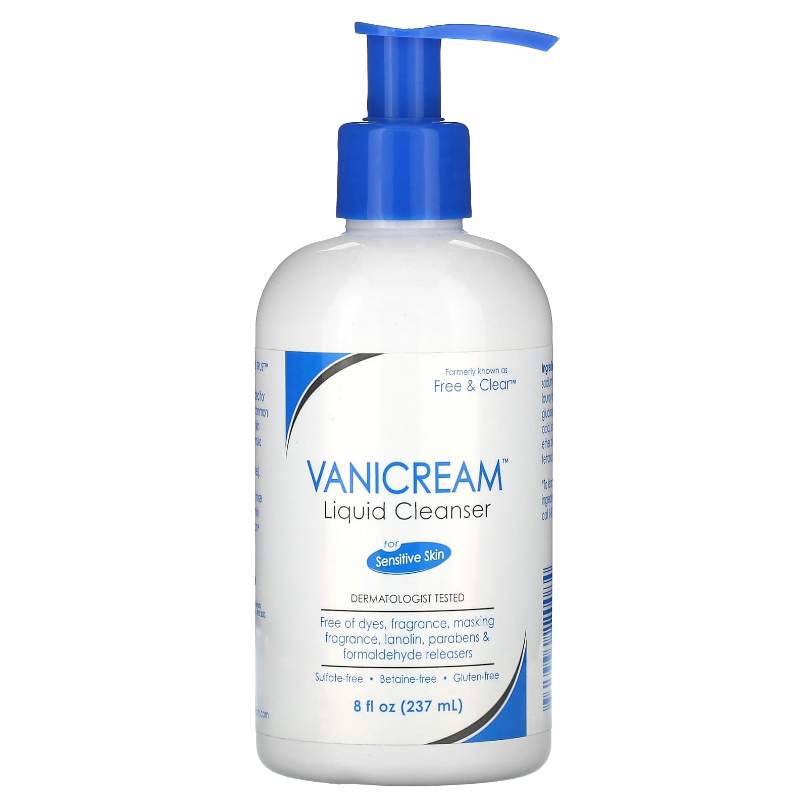 Vanicream, Liquid Cleanser, For Sensitive Skin, 8 fl oz (237 ml)