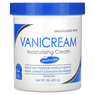 Vanicream, Moisturizing Cream, For Dry, Irritated or Sensitive Skin, 1 lb (453 g)