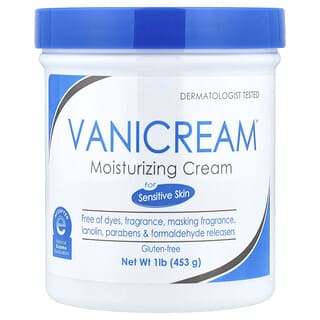 Vanicream, Vochtinbrengende crème, voor de droge, geïrriteerde of gevoelige huid, 1 lb (453 g)