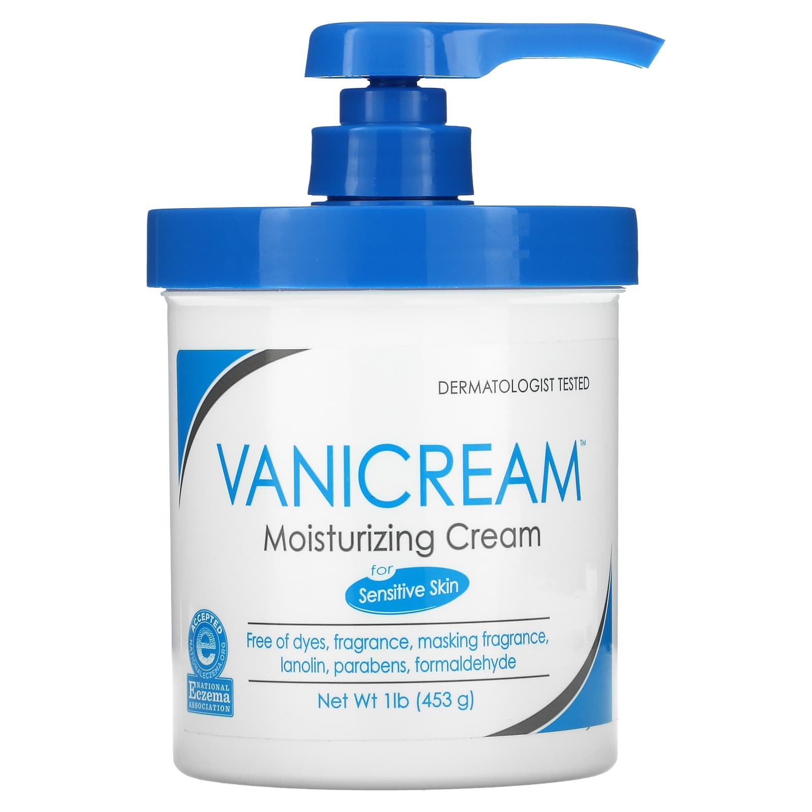 Vanicream, Moisturizing Cream, For Sensitive Skin, 1 lb (453 g)