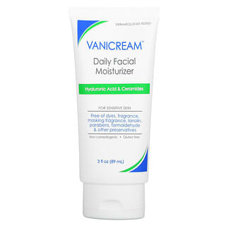 Vanicream, Hydratant quotidien pour le visage, Pour peaux sensibles, Sans parfum, 89 ml