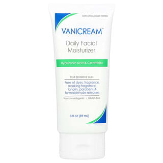 Vanicream, 日常面部保溼霜，適用於敏感肌膚，無香，3 液量盎司（89 毫升）