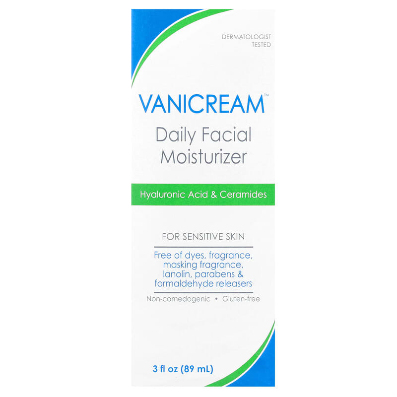 Daily Facial Moisturizer, For Sensitive Skin, Fragrance Free, 3 fl oz (89 ml)