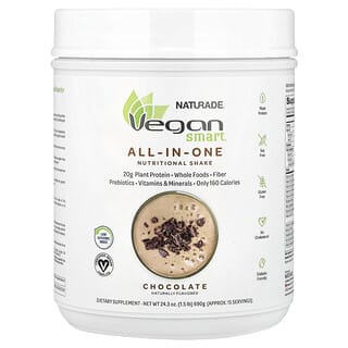 VeganSmart, Hepsi Bir Arada Besleyici Shake, Çikolatalı, 690 g (1,51 lbs)