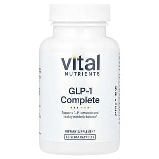 Vital Nutrients, GLP-1 completo, 60 cápsulas veganas