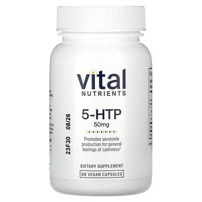 Vital Nutrients, 5-HTP, 50 mg, 60 Vegan Capsules