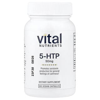 Vital Nutrients, 5-HTP, 50 mg, 60 Vegan Capsules