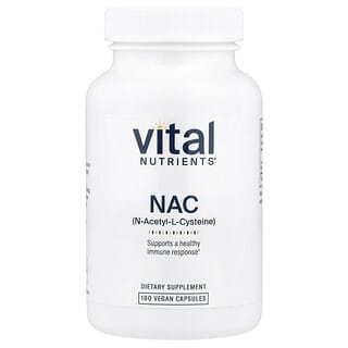 Vital Nutrients, NAC, 600 мг, 100 веганских капсул