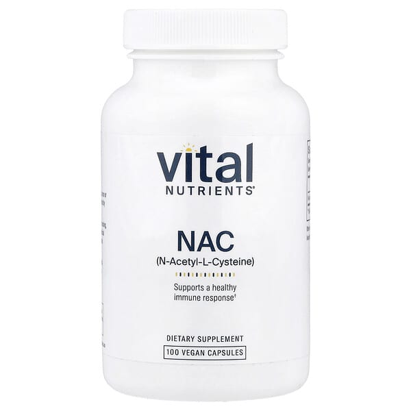 Vital Nutrients, NAC, 600 mg, 100 Vegan Capsules — product photo 1