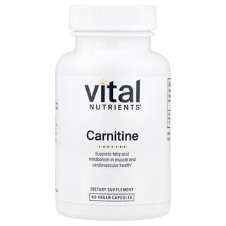 Vital Nutrients, Carnitine, 60 capsules vegan (500 mg par capsule)