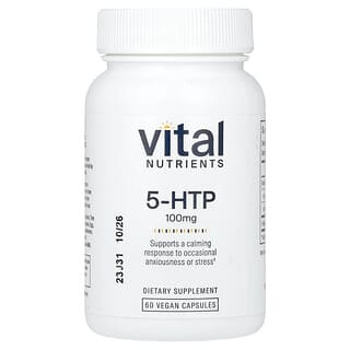 Vital Nutrients, 5-HTP, 100 mg, 60 kapsułek wegańskich