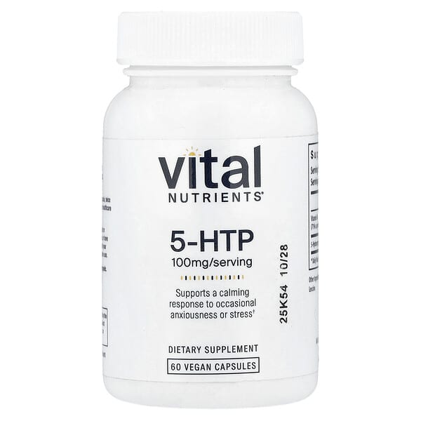 Vital Nutrients, 5-HTP, 60 Vegan Capsules — product photo 1