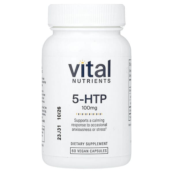 Vital Nutrients, 5-HTP, 100 mg, 60 Vegan Capsules