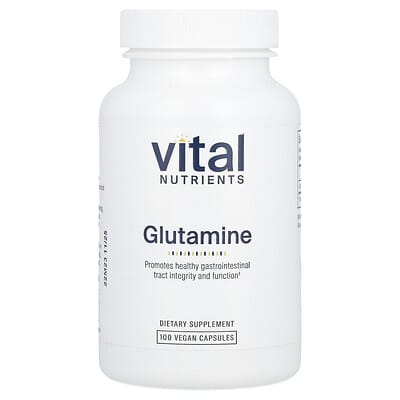 Vital Nutrients, Glutamine, 100 Vegan Capsules (850 mg per Capsule)