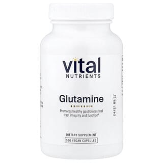 Vital Nutrients, Glutamine, Glutamin, 100 vegane Kapseln (850 mg pro Kapsel)