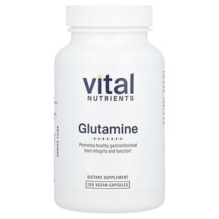 Vital Nutrients, глютамін, 100 веганських капсул