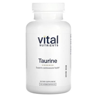 Vital Nutrients, Taurine, 2000 mg, 120 Vegan Capsules (1000 mg per capsule)